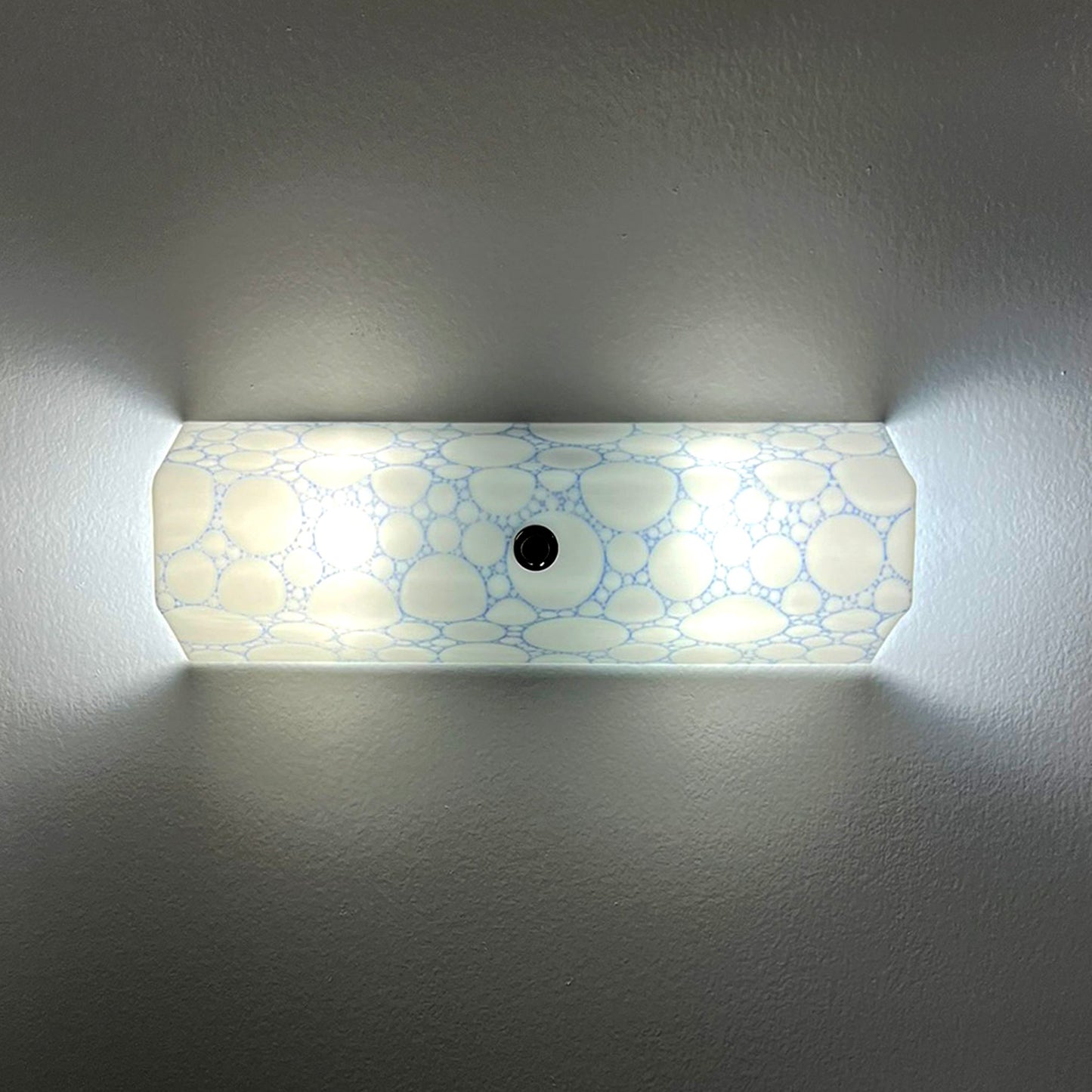Bathroom Wall Sconce, Blue Bubbles