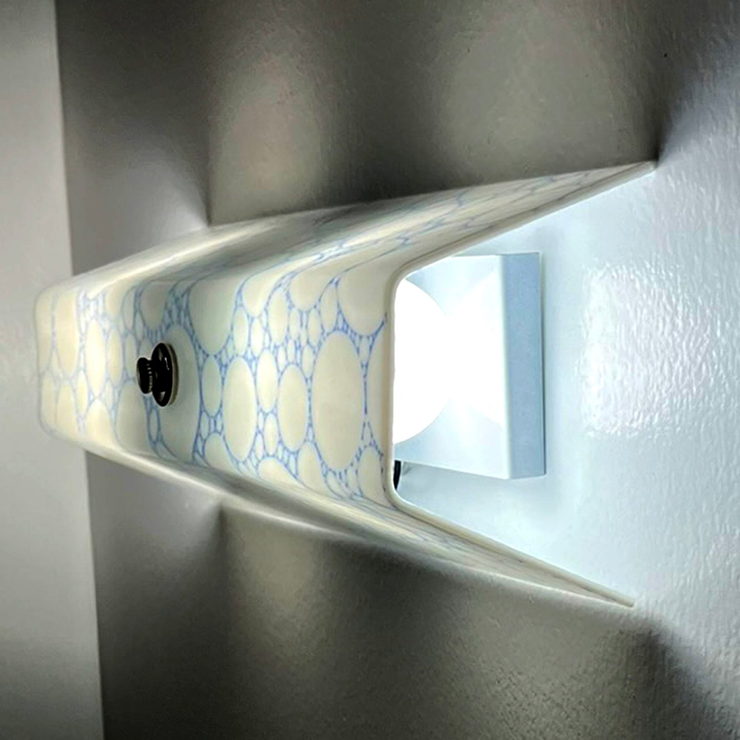 Bathroom Wall Sconce, Blue Bubbles