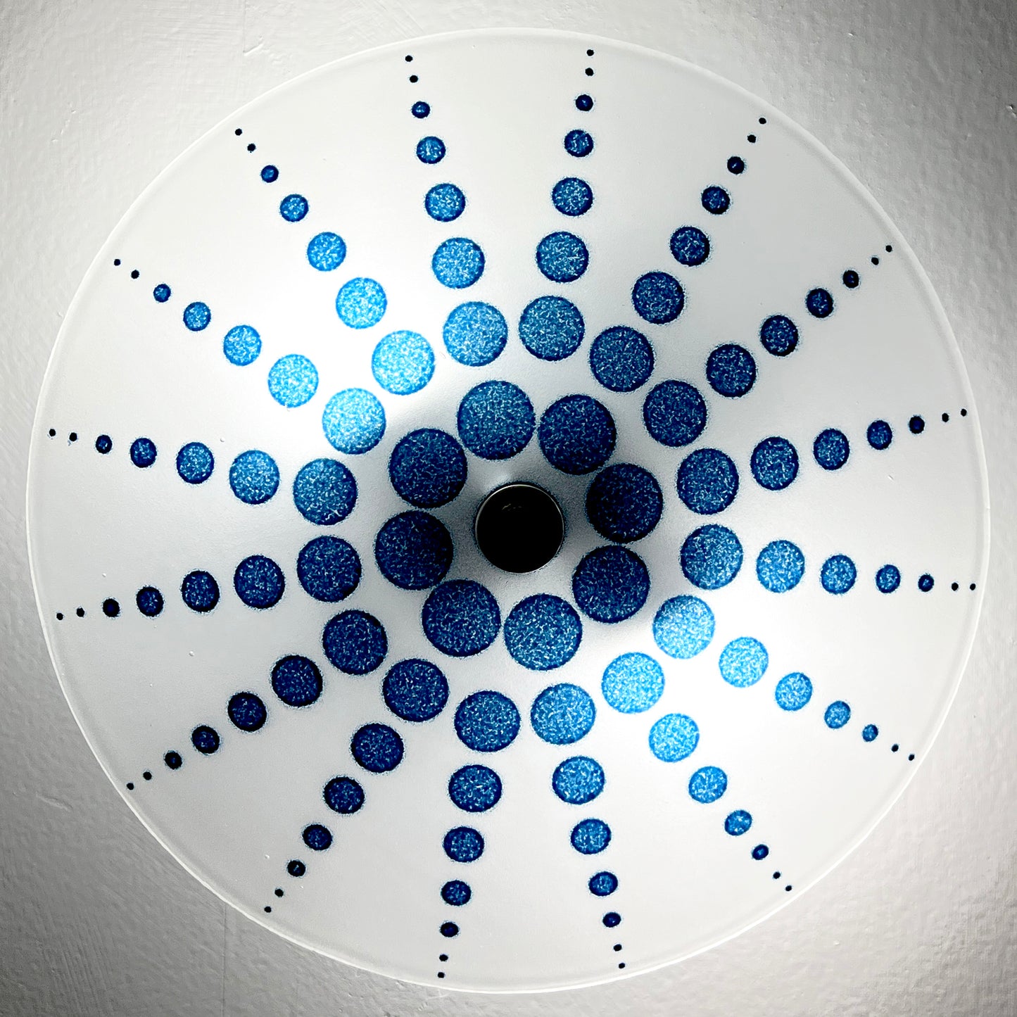 The Dewdrop Ceiling Light in Aventurine Blue