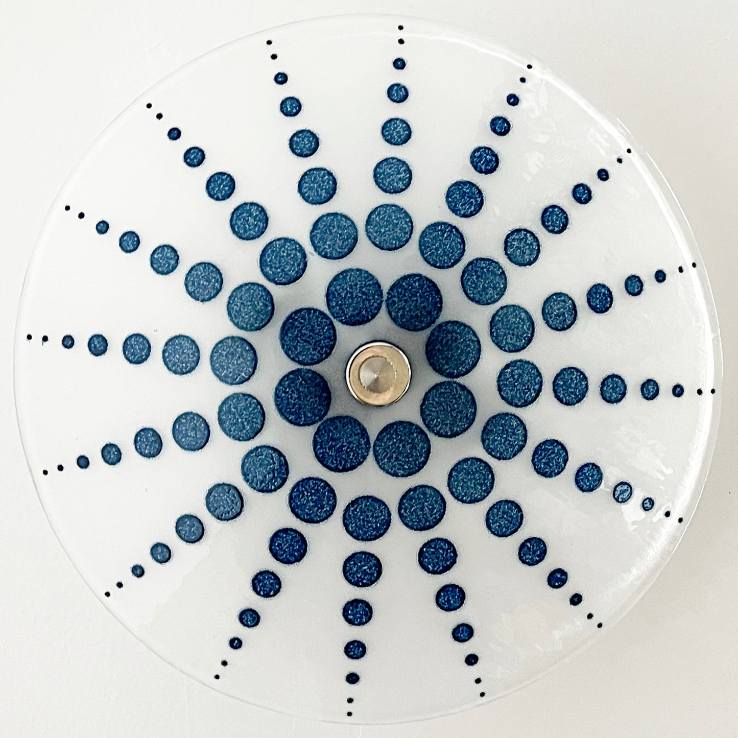 The Dewdrop Ceiling Light in Aventurine Blue