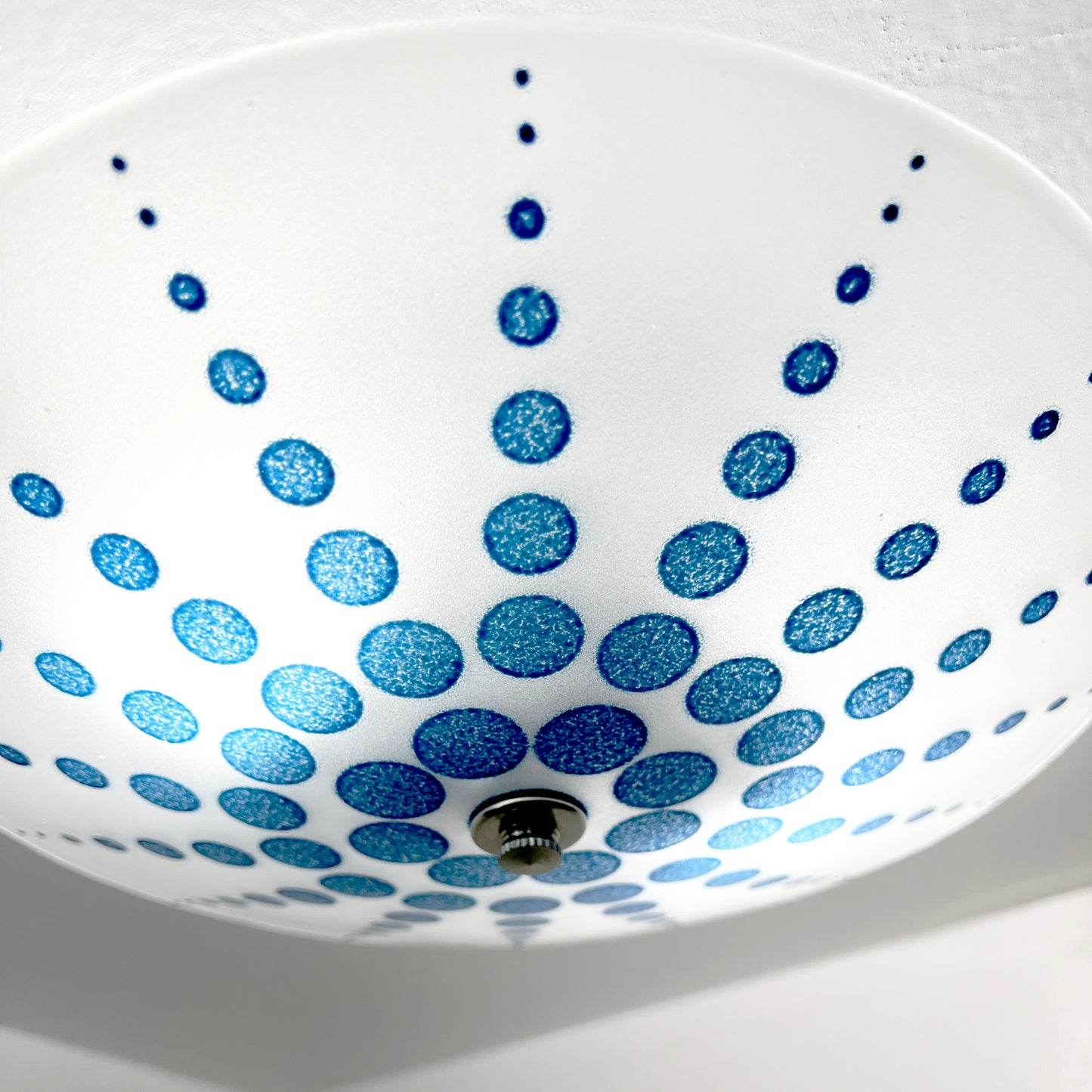 The Dewdrop Ceiling Light in Aventurine Blue