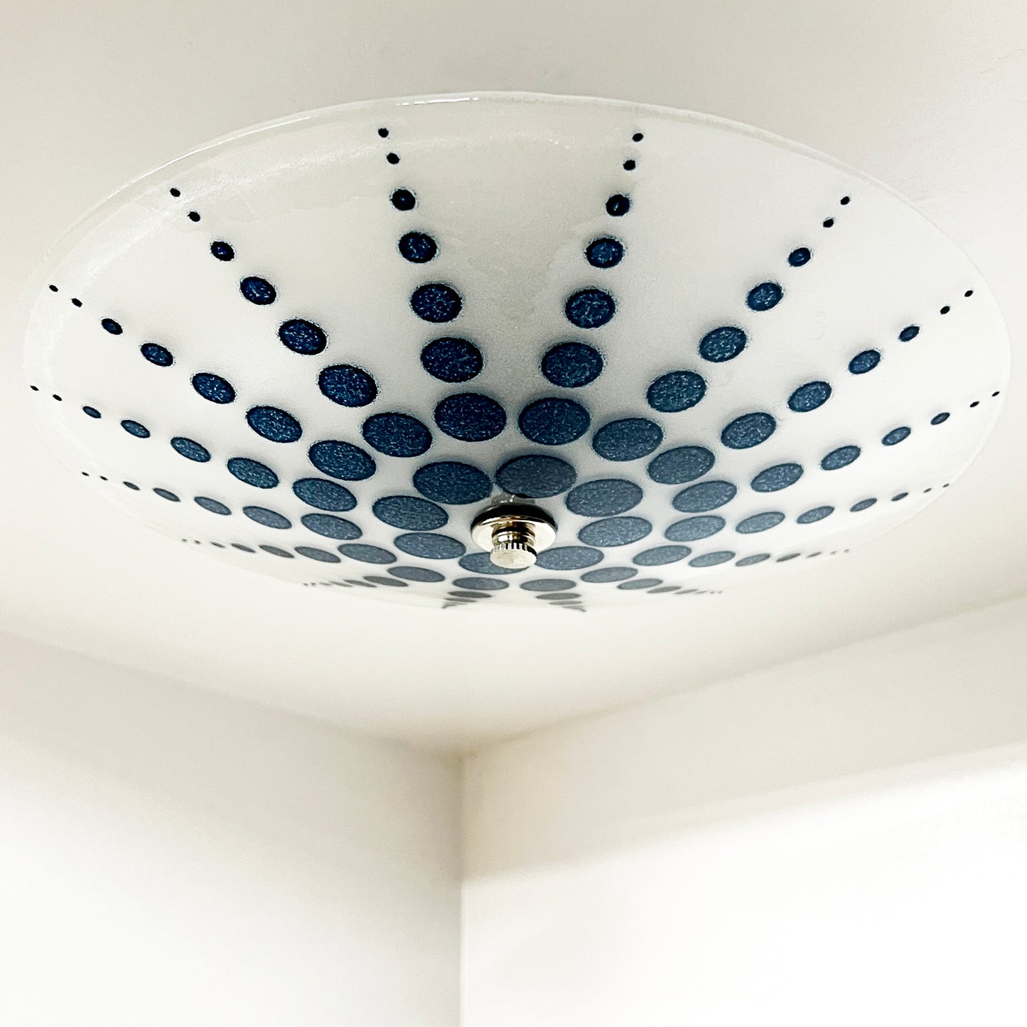 The Dewdrop Ceiling Light in Aventurine Blue