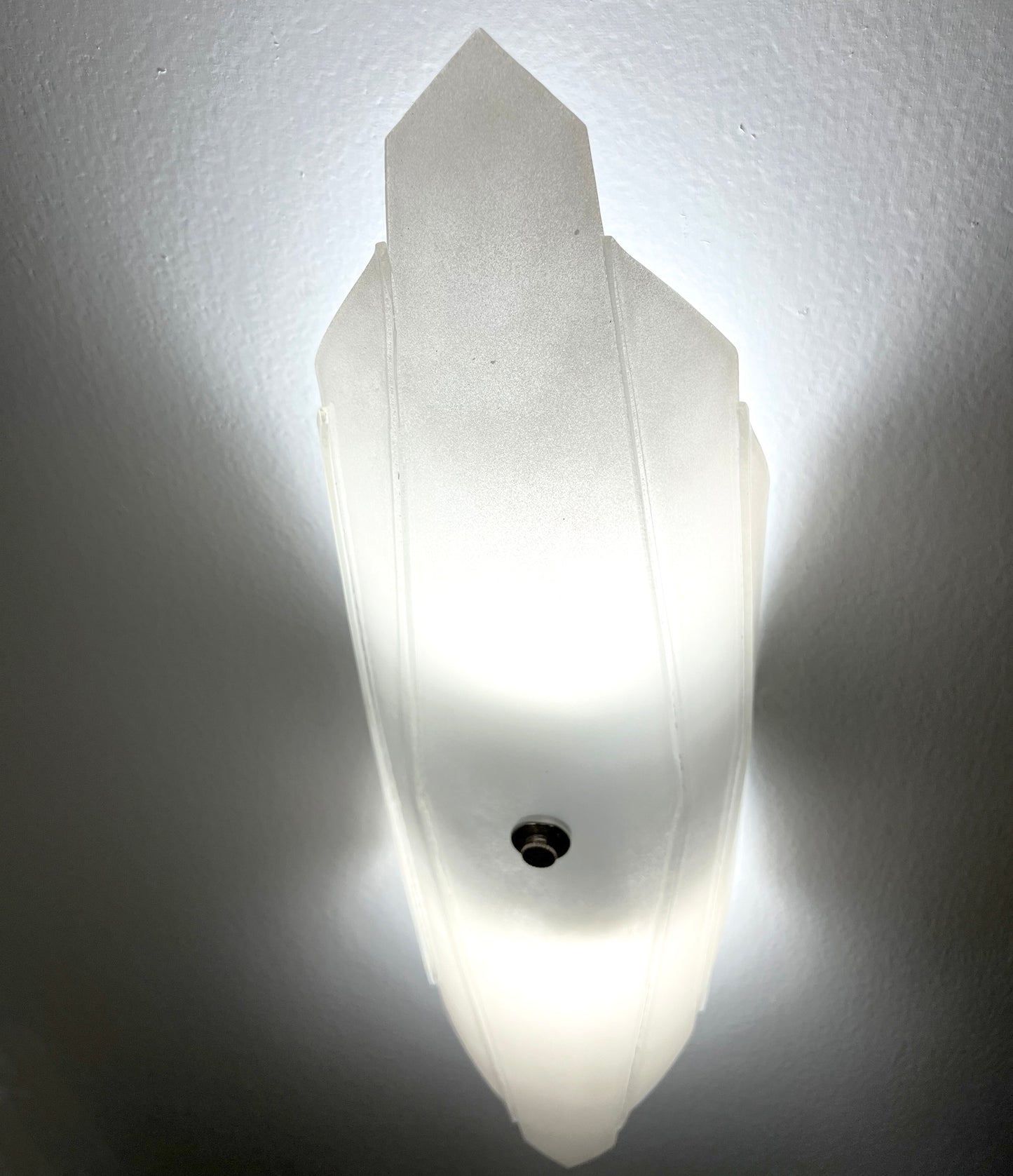 The Diamond Wall Sconce, Ice White
