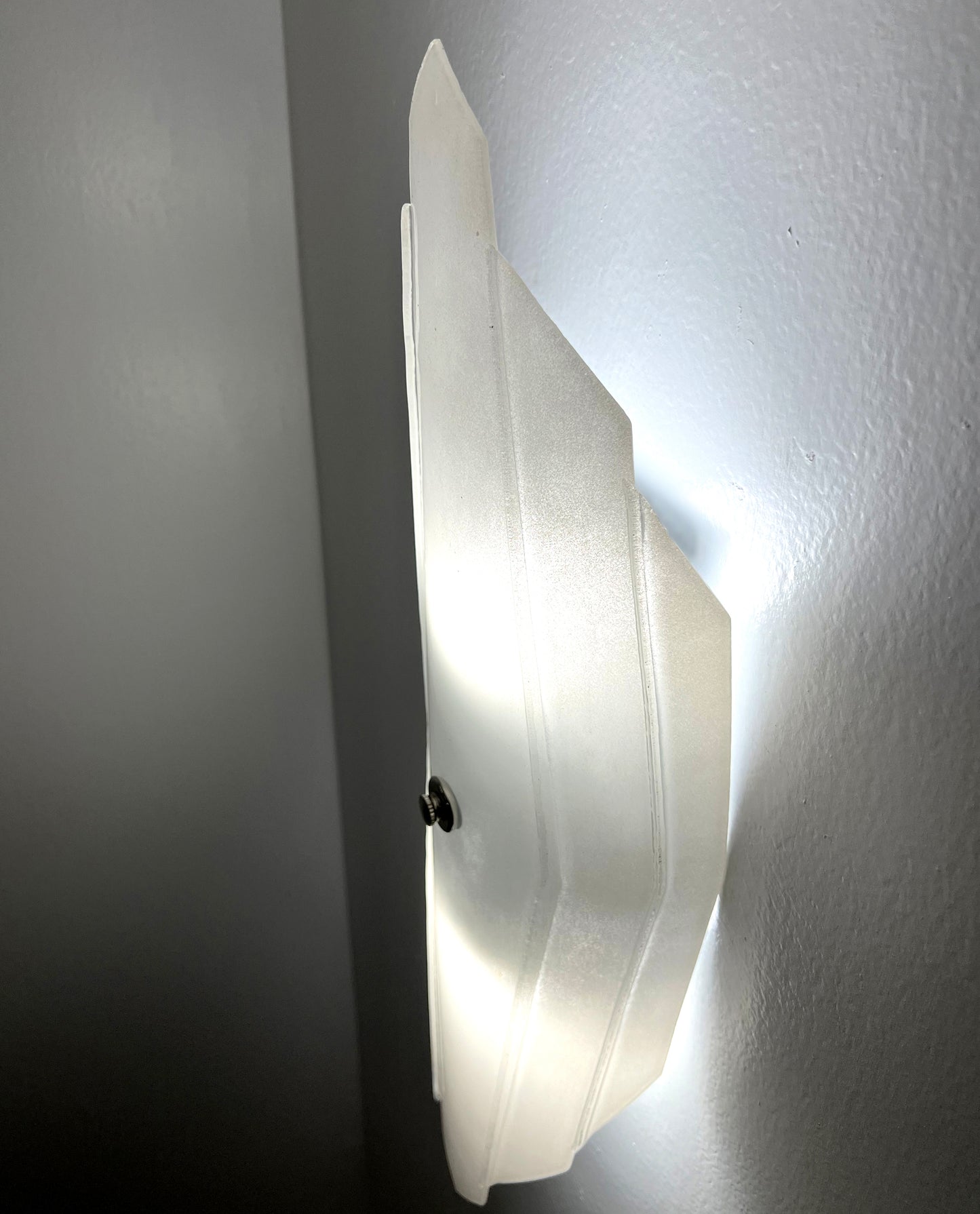 The Diamond Wall Sconce, Ice White