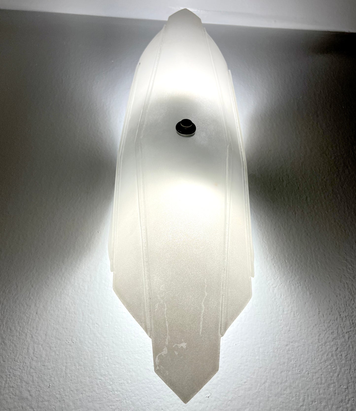 The Diamond Wall Sconce, Ice White