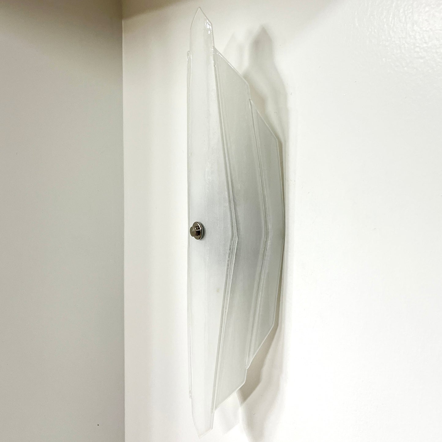 The Diamond Wall Sconce, Ice White
