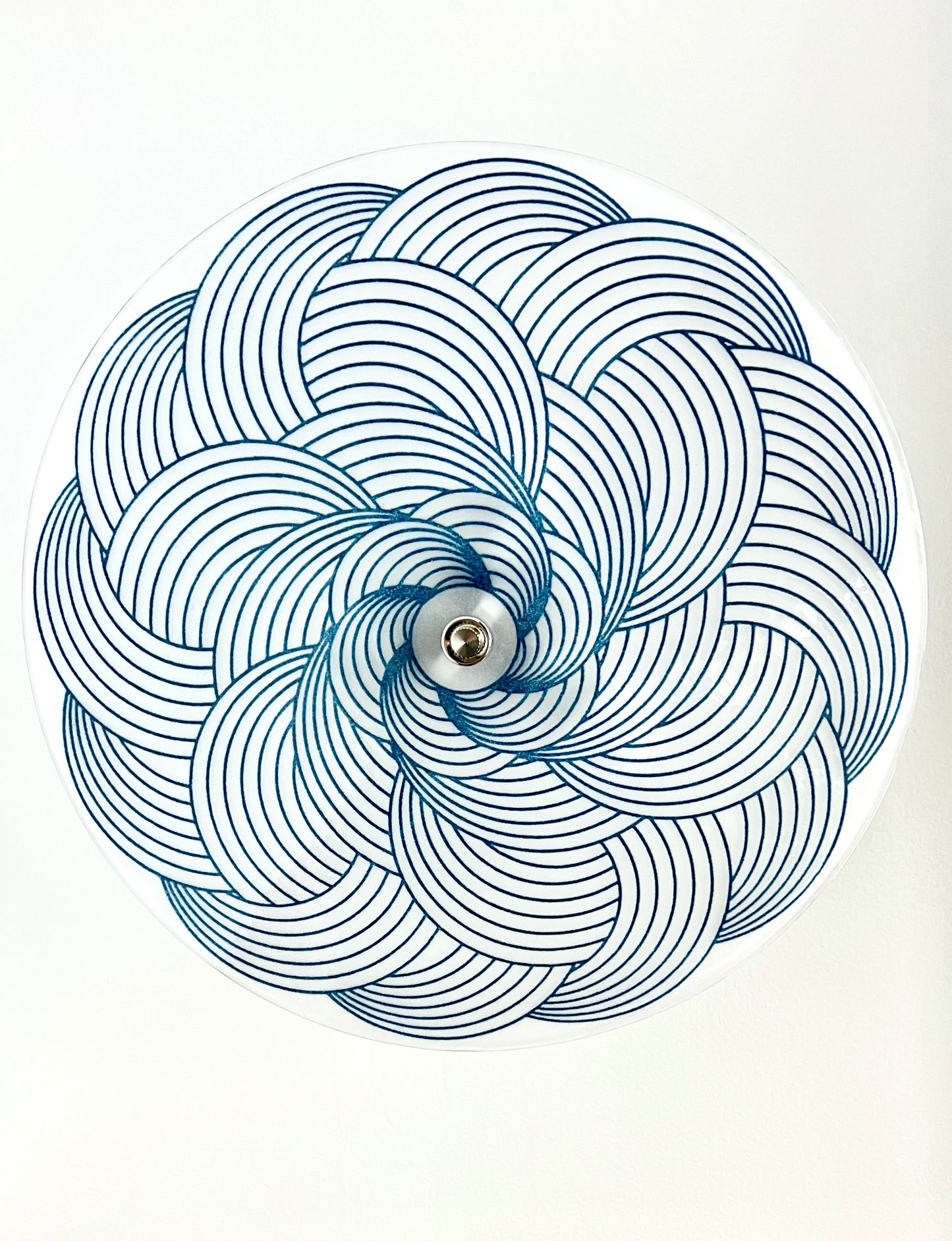 The Cheshire Ceiling Light, in Aventurine Blue