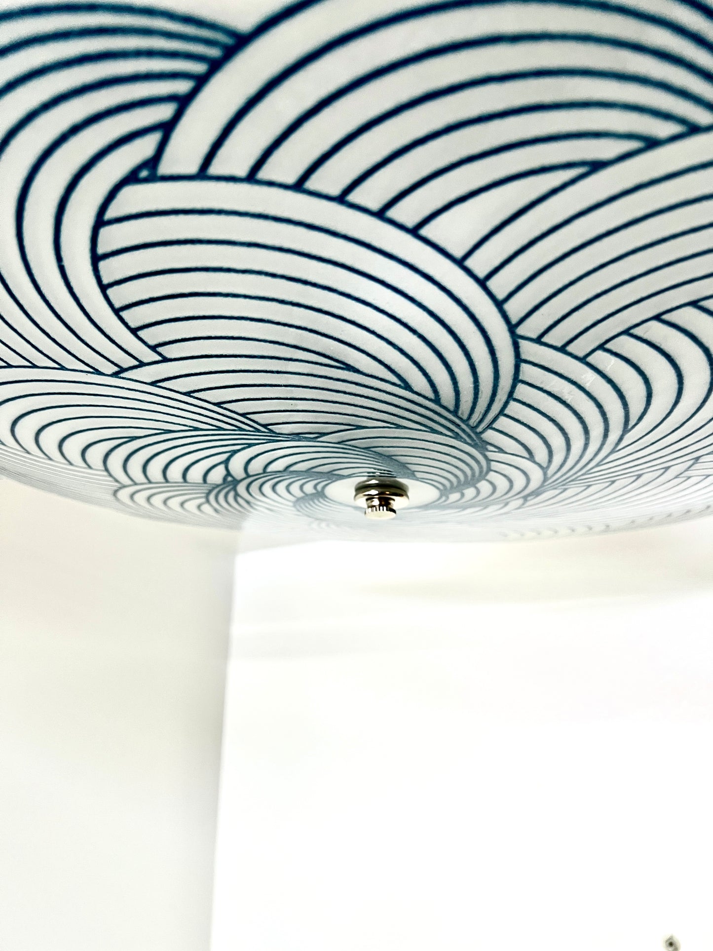 The Cheshire Ceiling Light, in Aventurine Blue