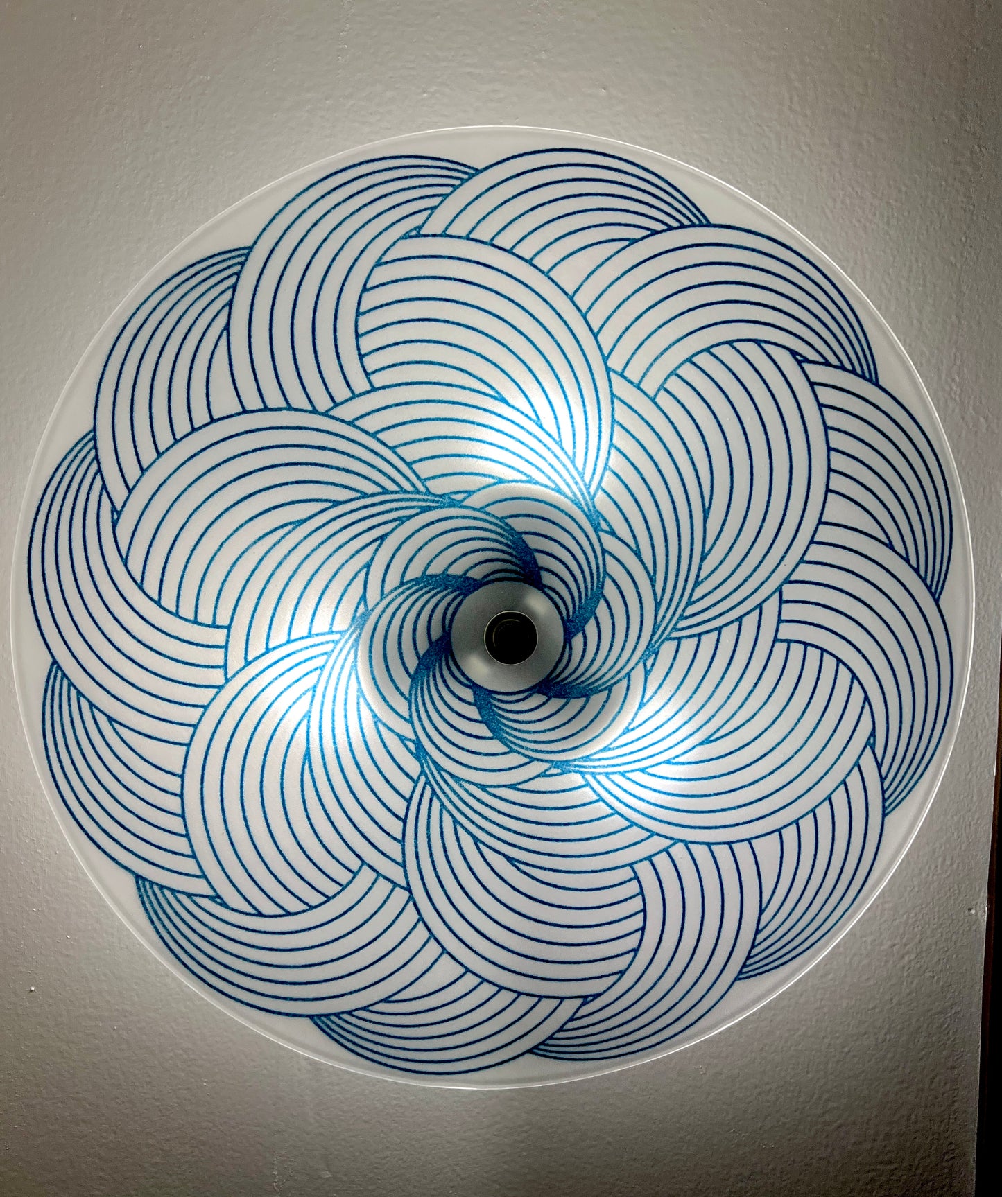 The Cheshire Ceiling Light, in Aventurine Blue