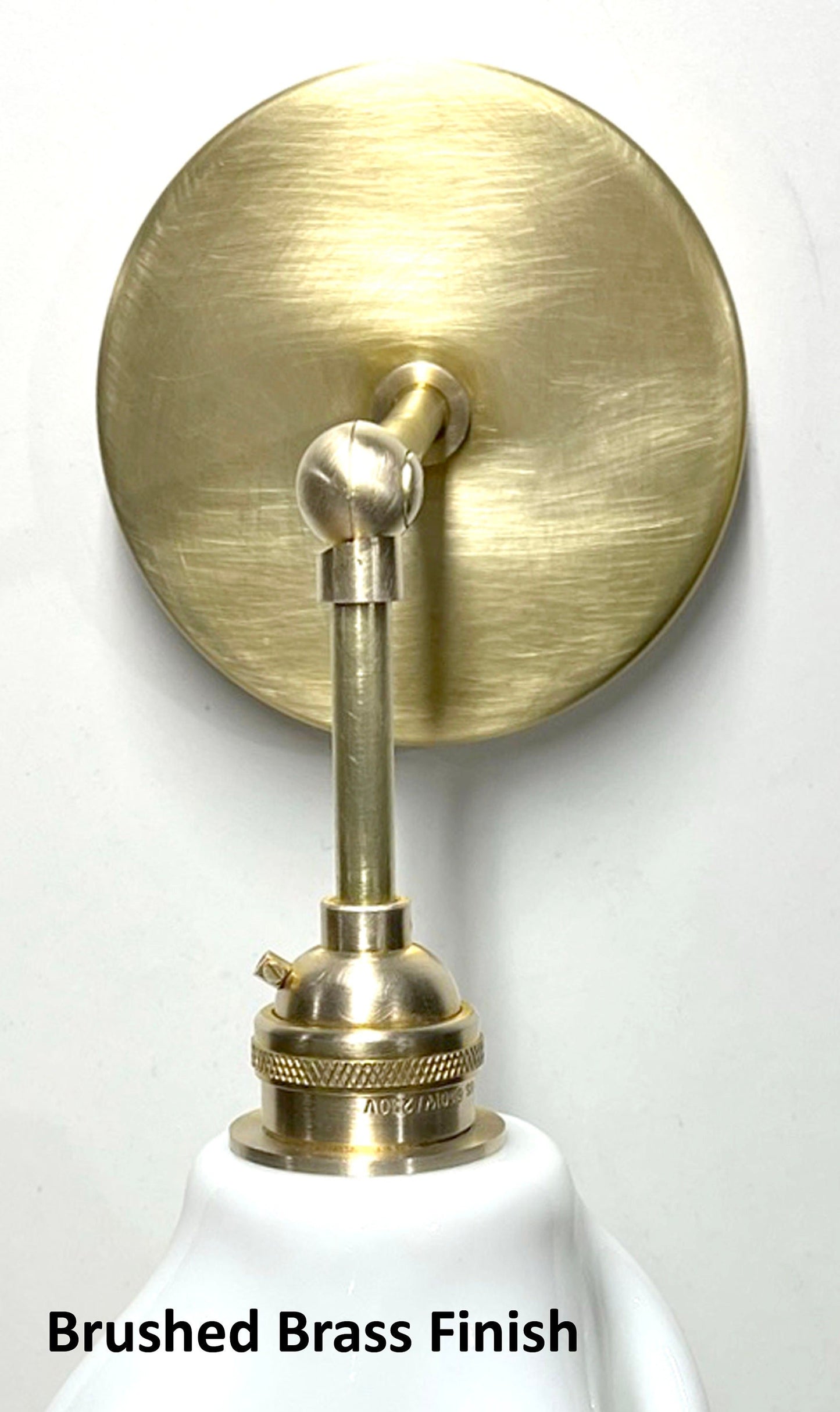 The Handkerchief Wall Sconce with Brass Fittings, Frosted Glass