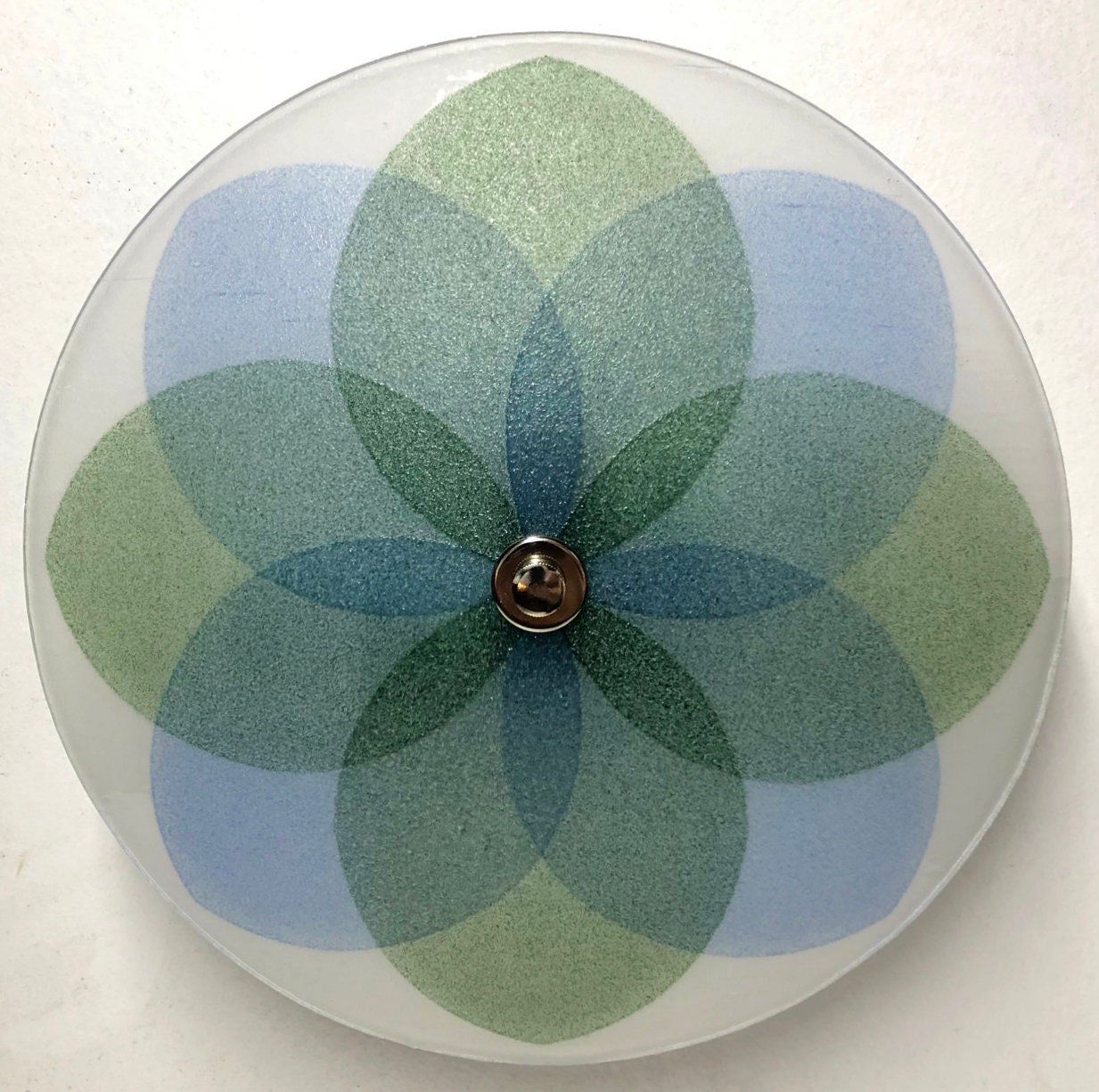The Lotus Ceiling Light, Blue and Green