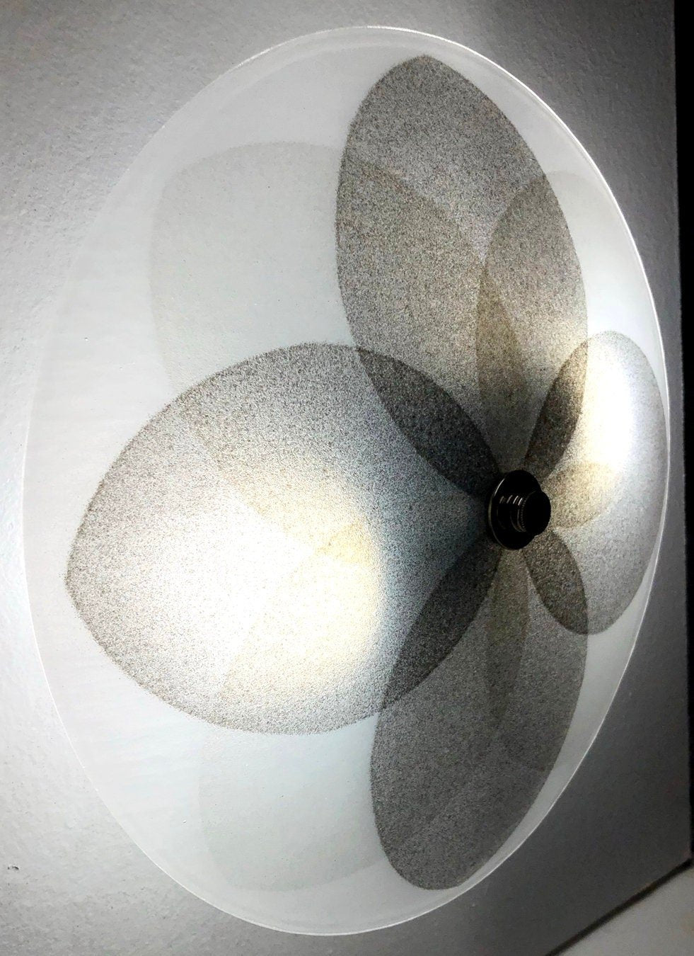 The Lotus Ceiling Light, Grey and Charcoal