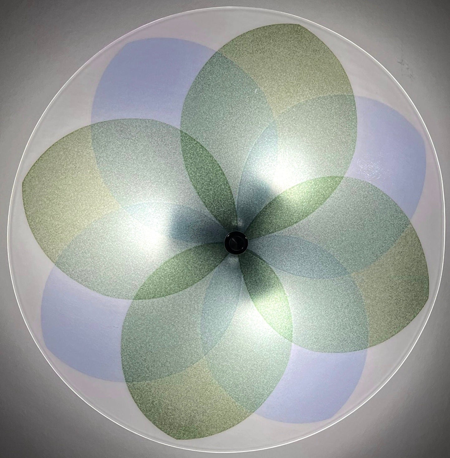 The Lotus Ceiling Light, Blue and Green