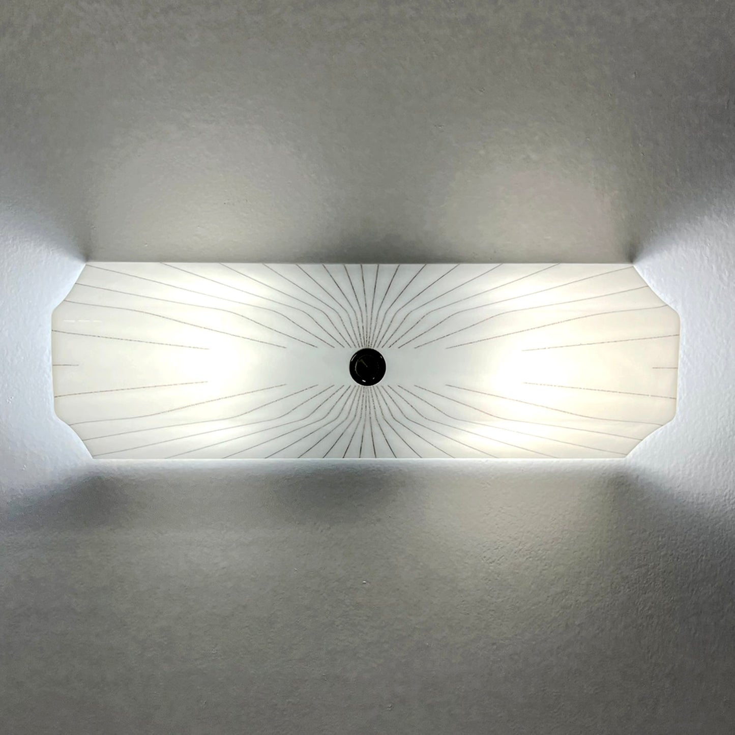 Bathroom Wall Sconce with Starburst Pattern