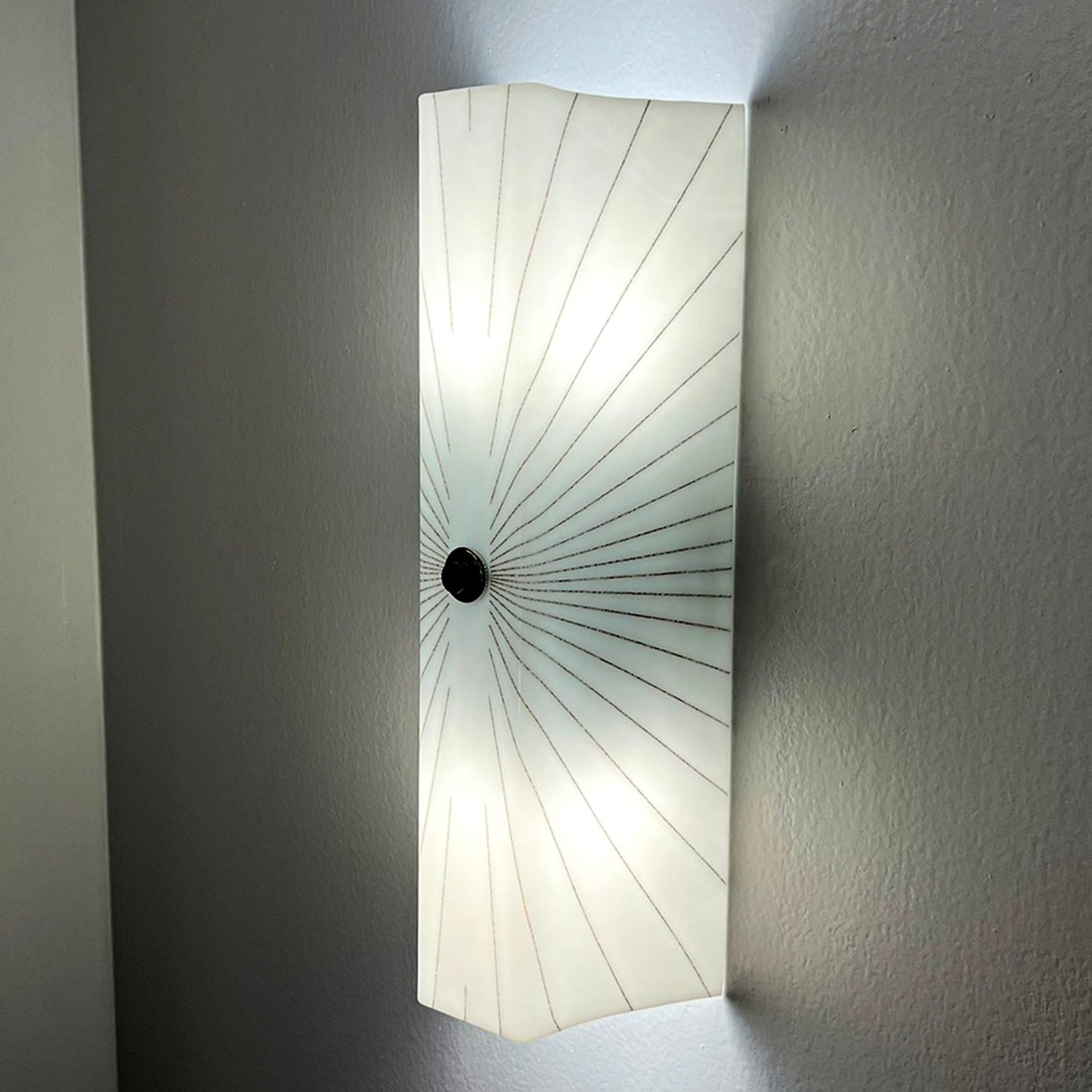 Bathroom Wall Sconce with Starburst Pattern