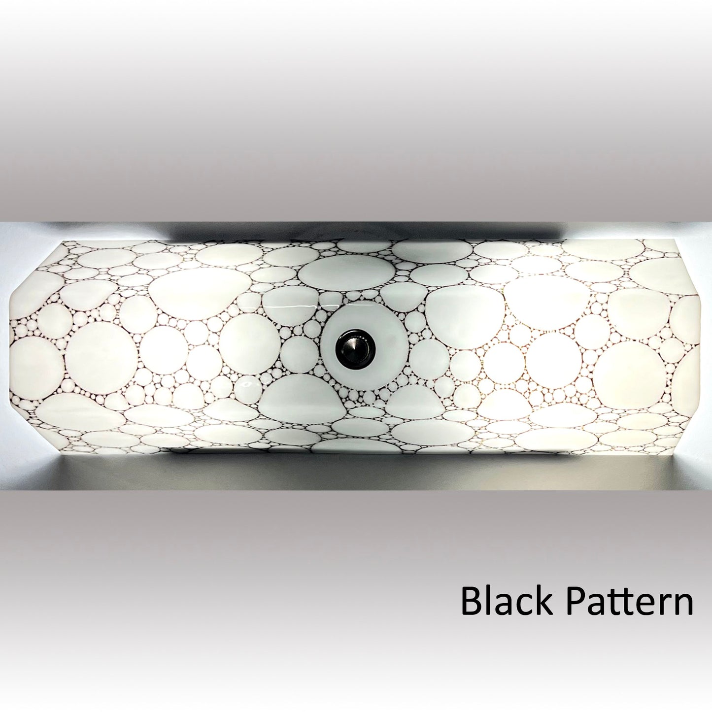 Bathroom Wall Sconce, Black Bubbles