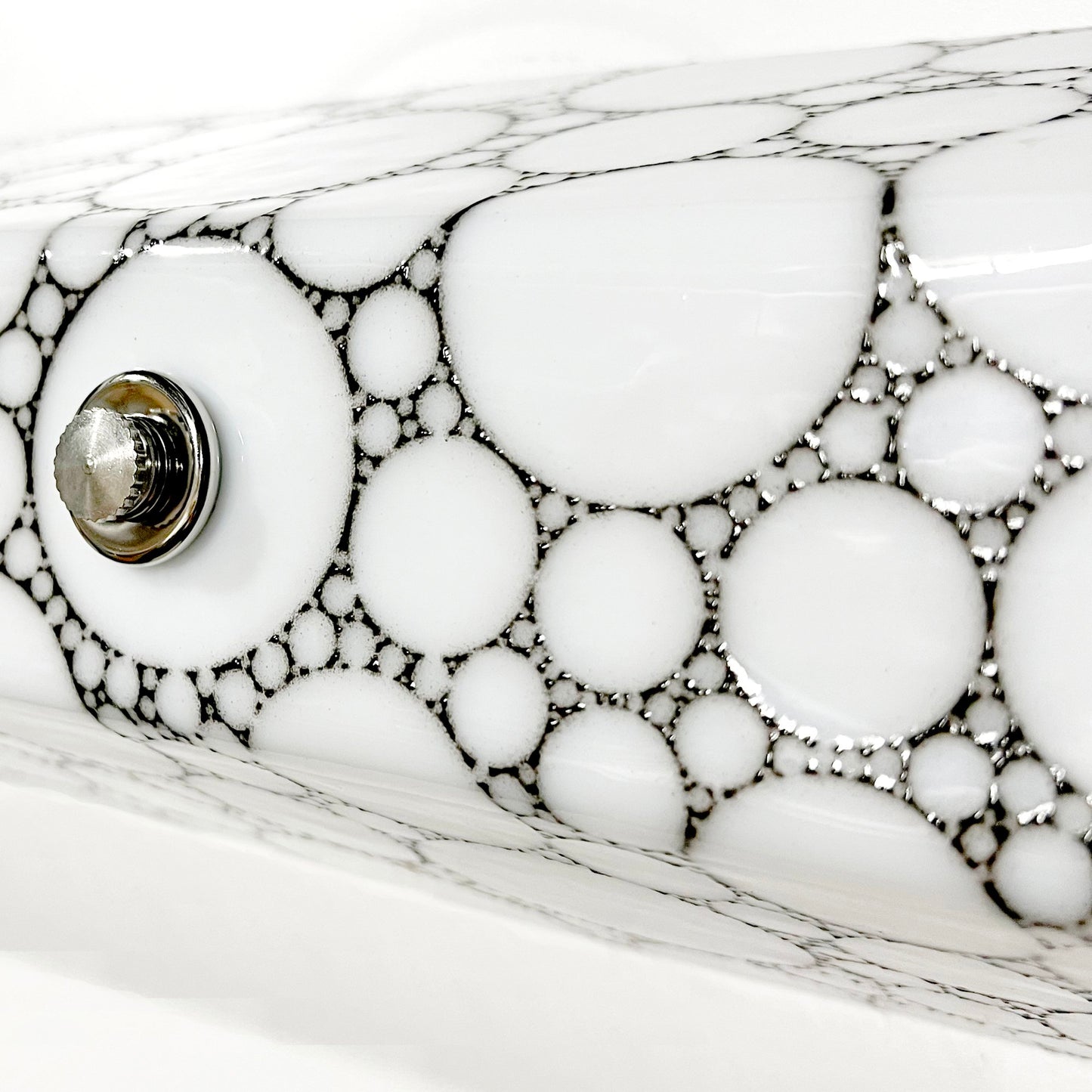 Bathroom Wall Sconce, Black Bubbles