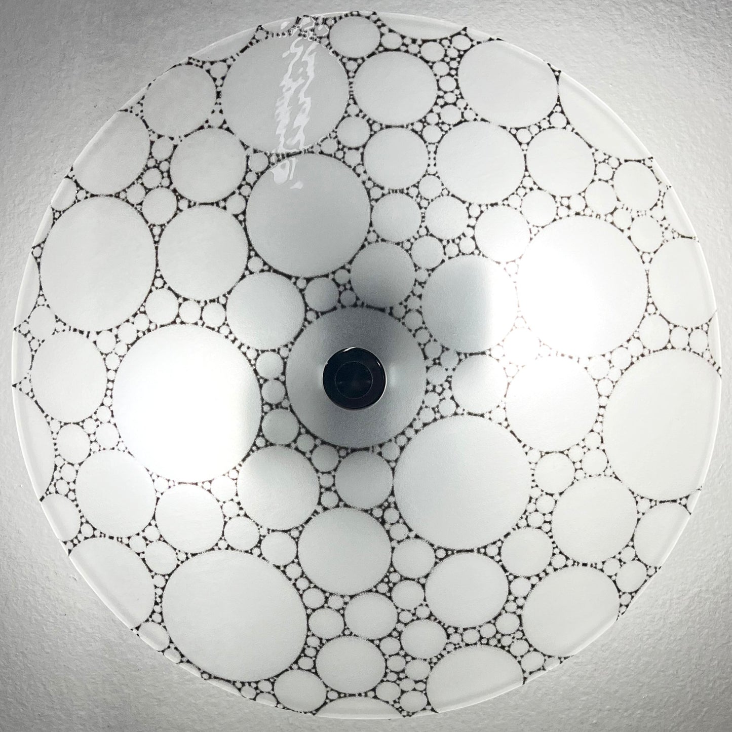 Handmade Bubbles Ceiling Light, Black Pattern