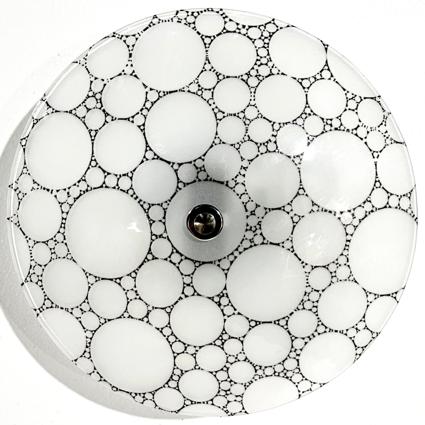 Handmade Bubbles Ceiling Light, Black Pattern