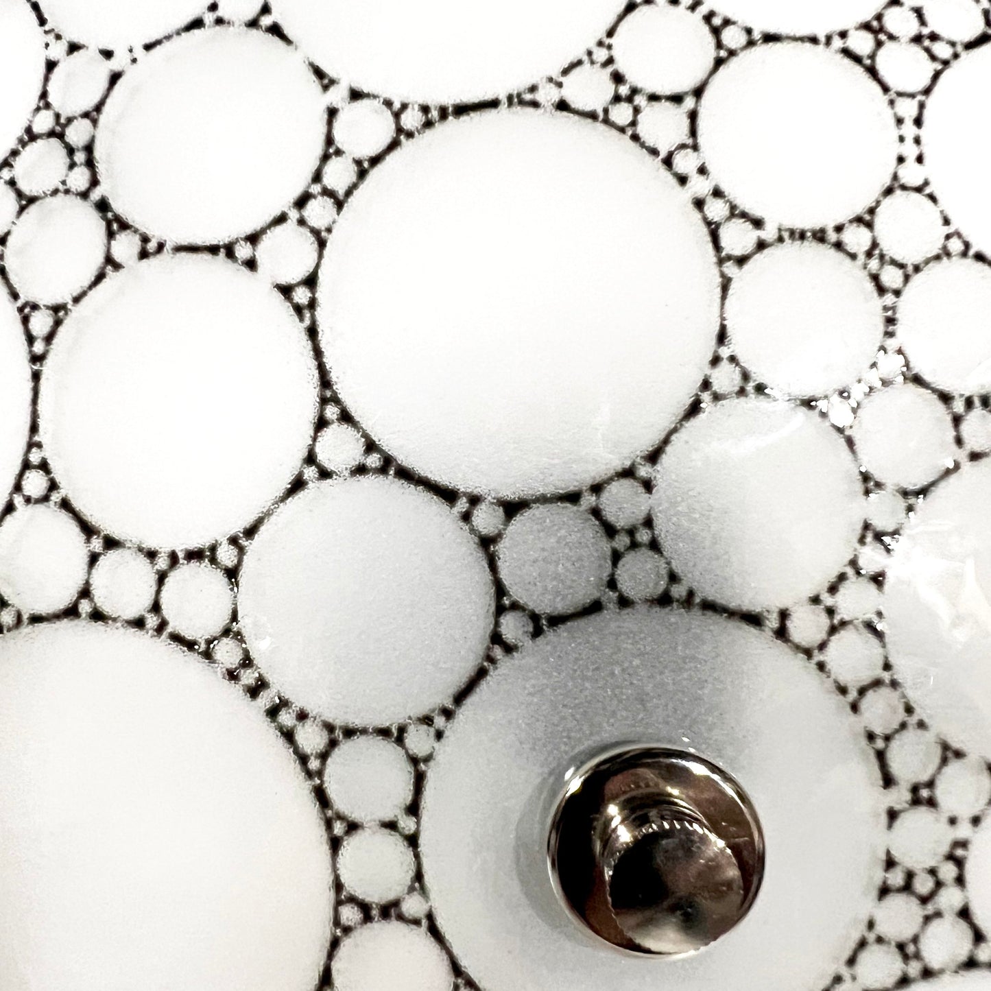 Handmade Bubbles Ceiling Light, Black Pattern