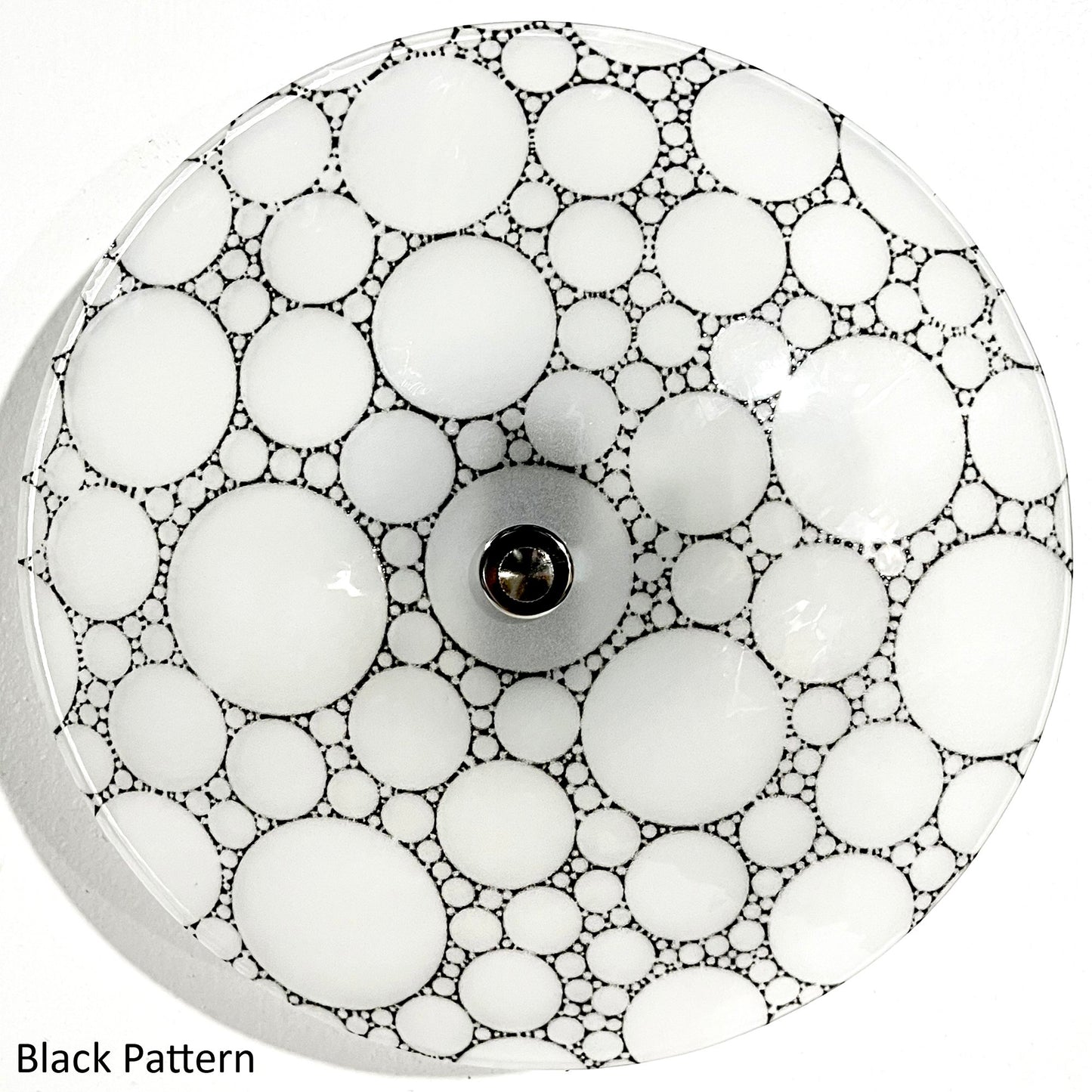 Handmade Bubbles Ceiling Light, Black Pattern