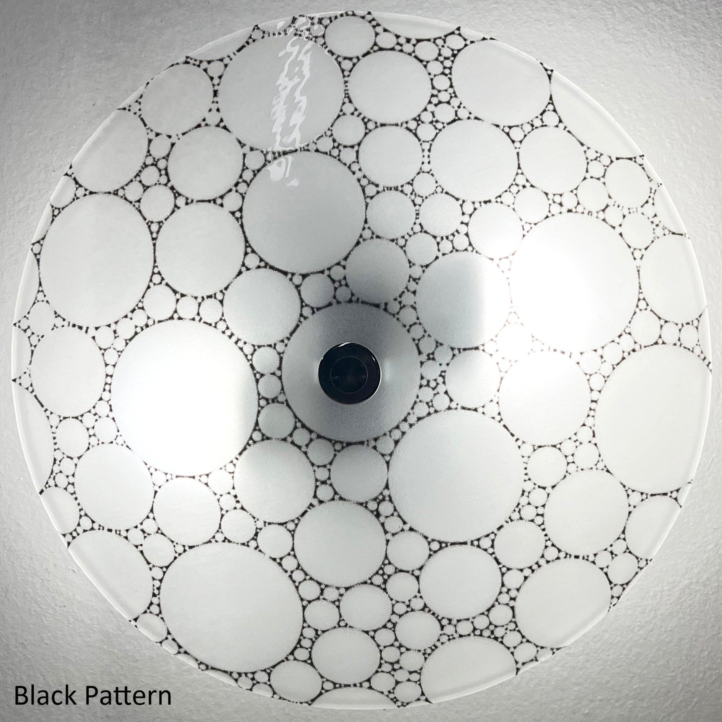 Handmade Bubbles Ceiling Light, Black Pattern