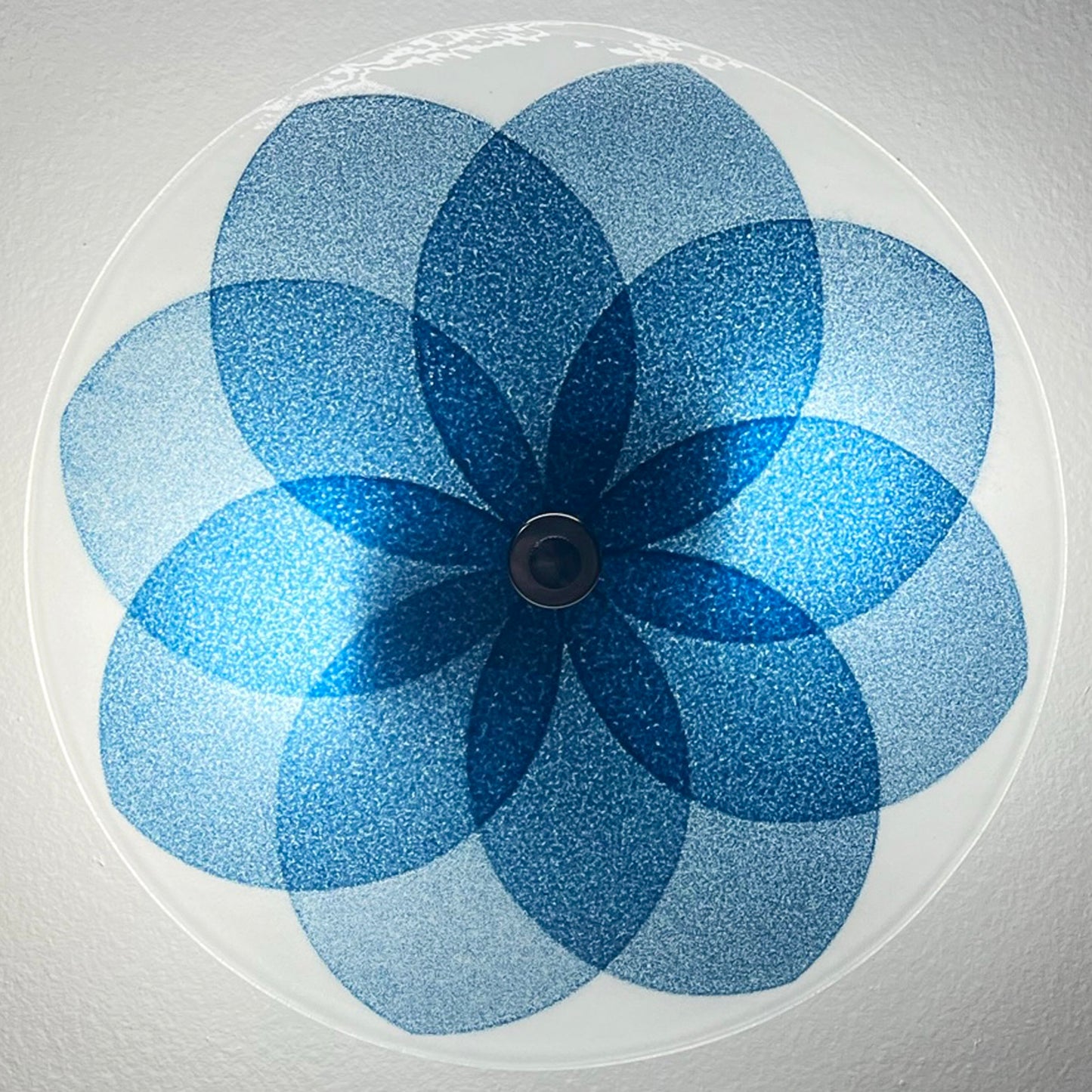 The Lotus Ceiling Light, Aventurine Blue