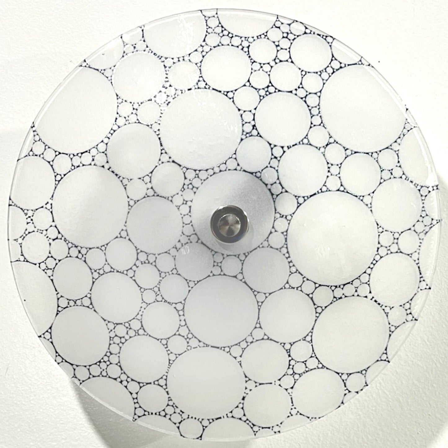 Handmade Bubbles Ceiling Light, Blue Pattern