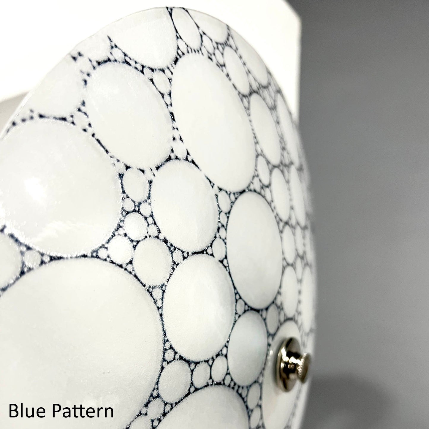 Handmade Bubbles Ceiling Light, Blue Pattern