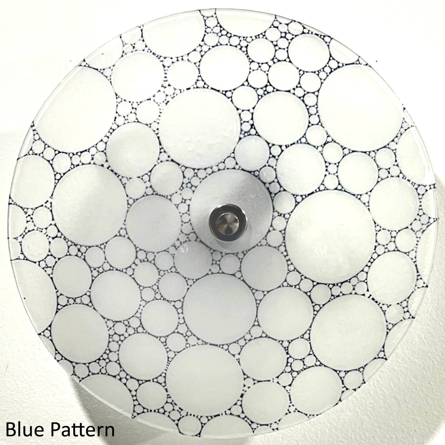 Handmade Bubbles Ceiling Light, Blue Pattern