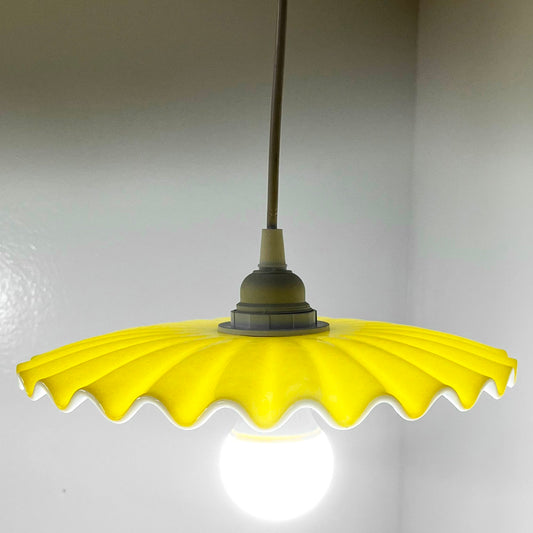 Candy Dish Pendant Light in Marigold Yellow