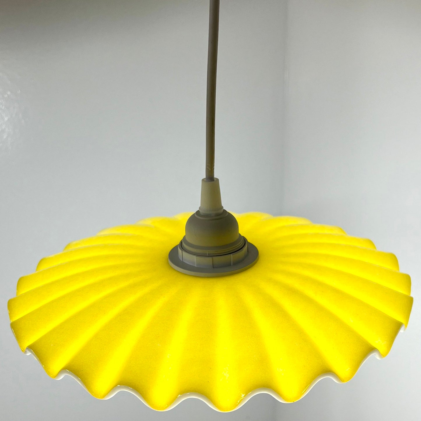 Candy Dish Pendant Light in Marigold Yellow