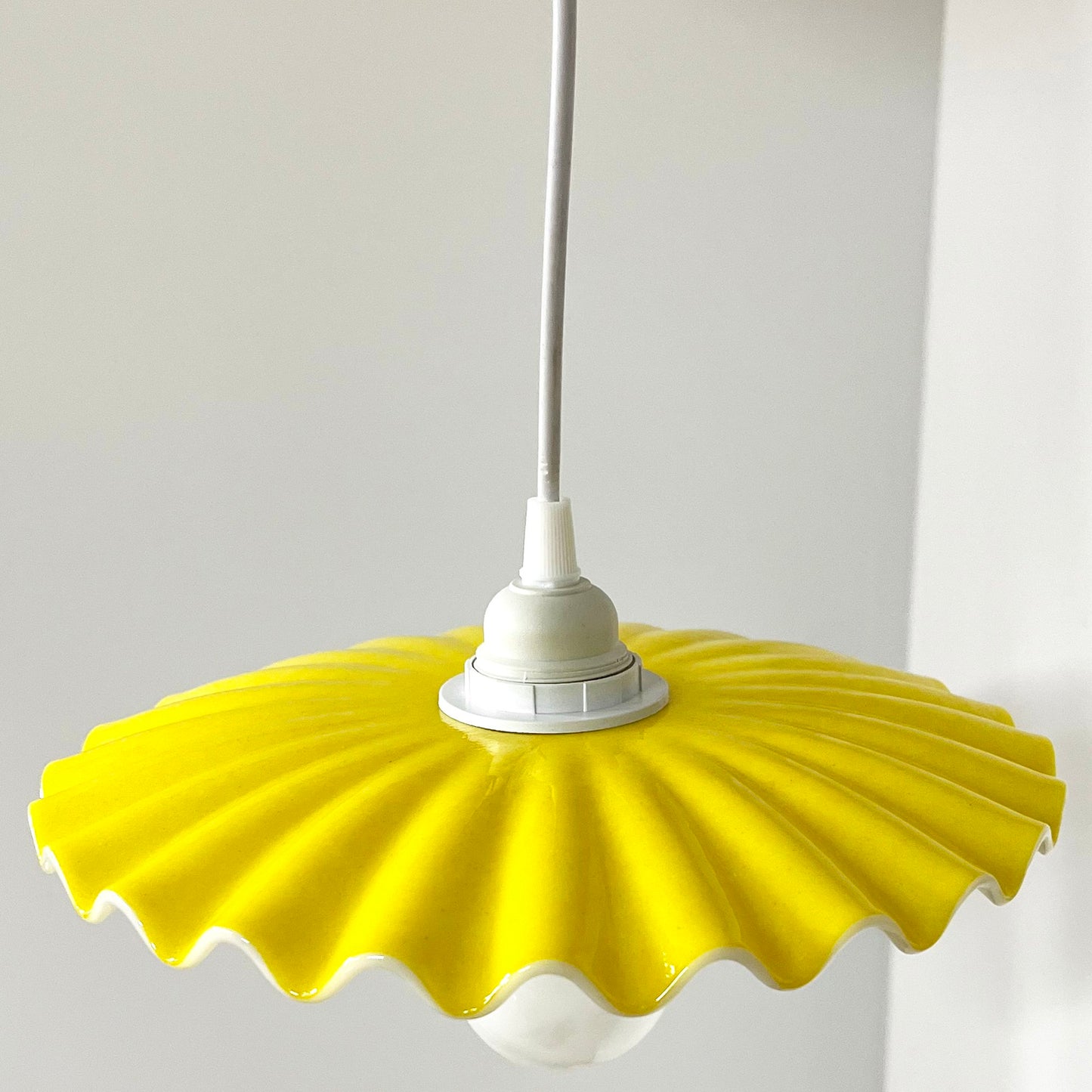 Candy Dish Pendant Light in Marigold Yellow