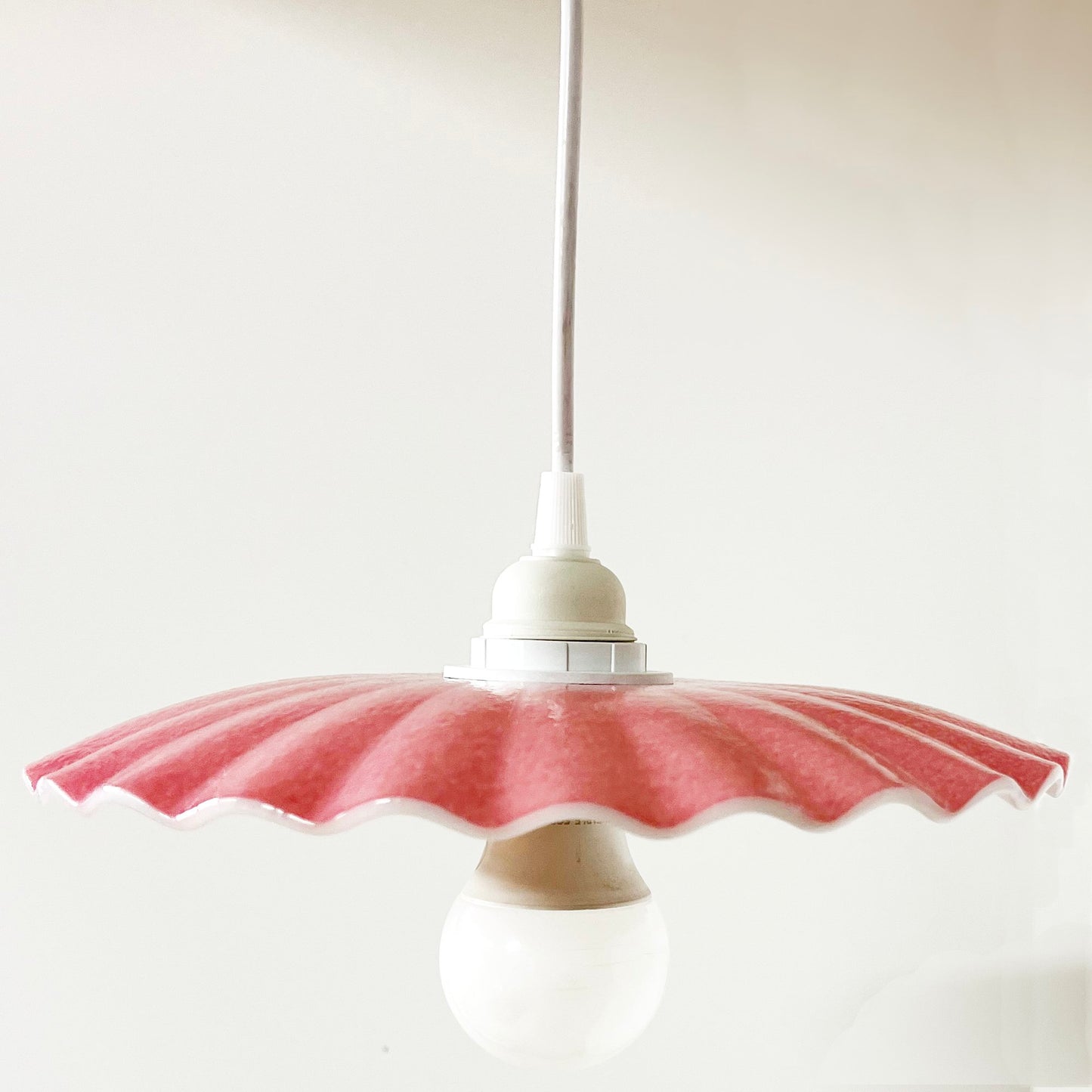 Candy Dish Pendant Light in Pink