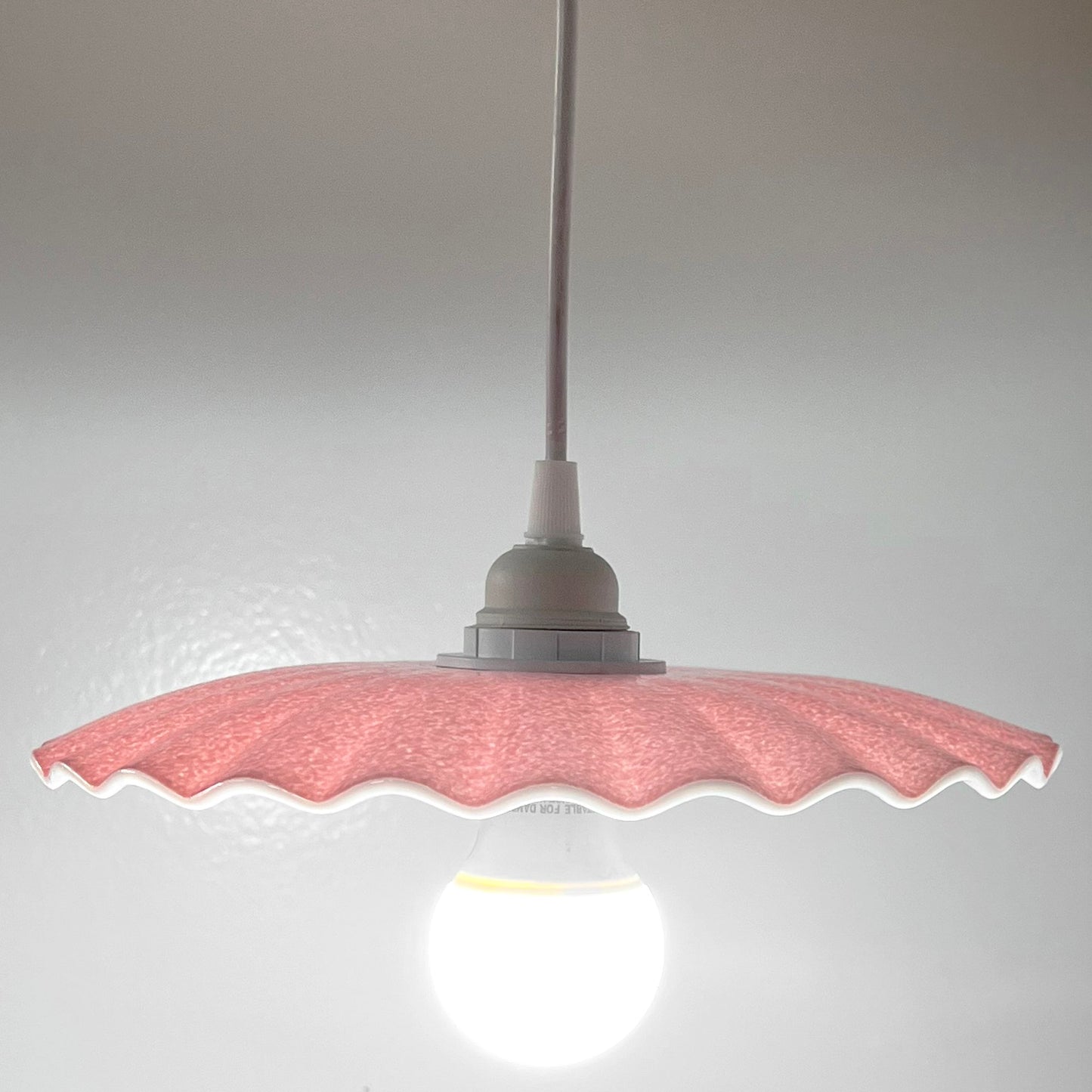 Candy Dish Pendant Light in Pink