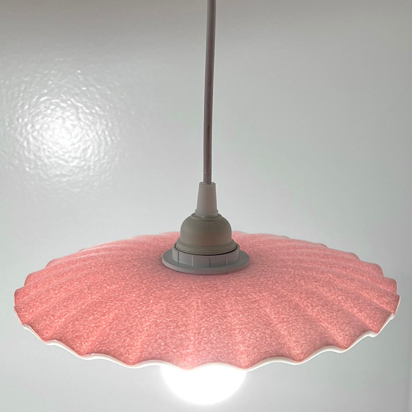 Candy Dish Pendant Light in Pink