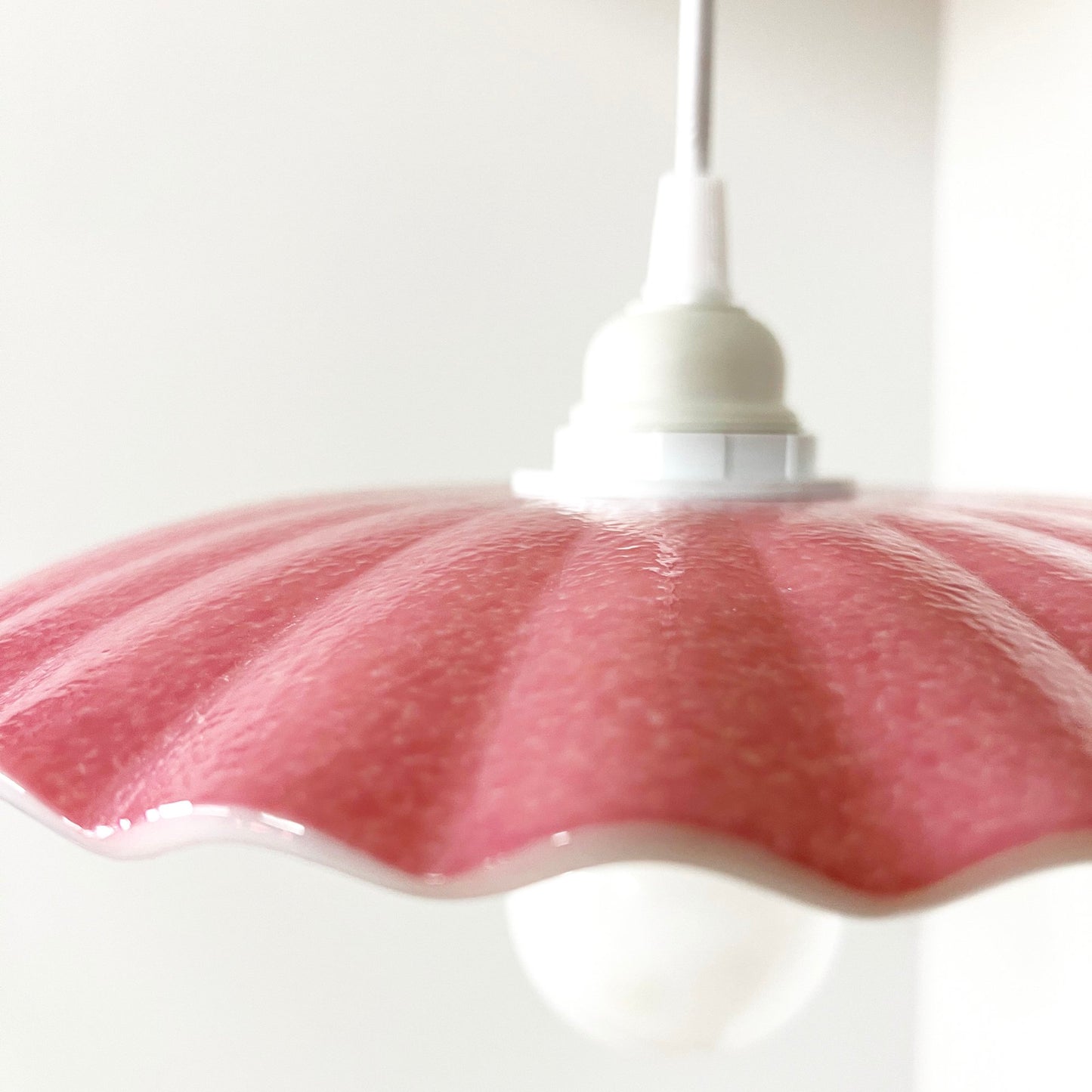 Candy Dish Pendant Light in Pink