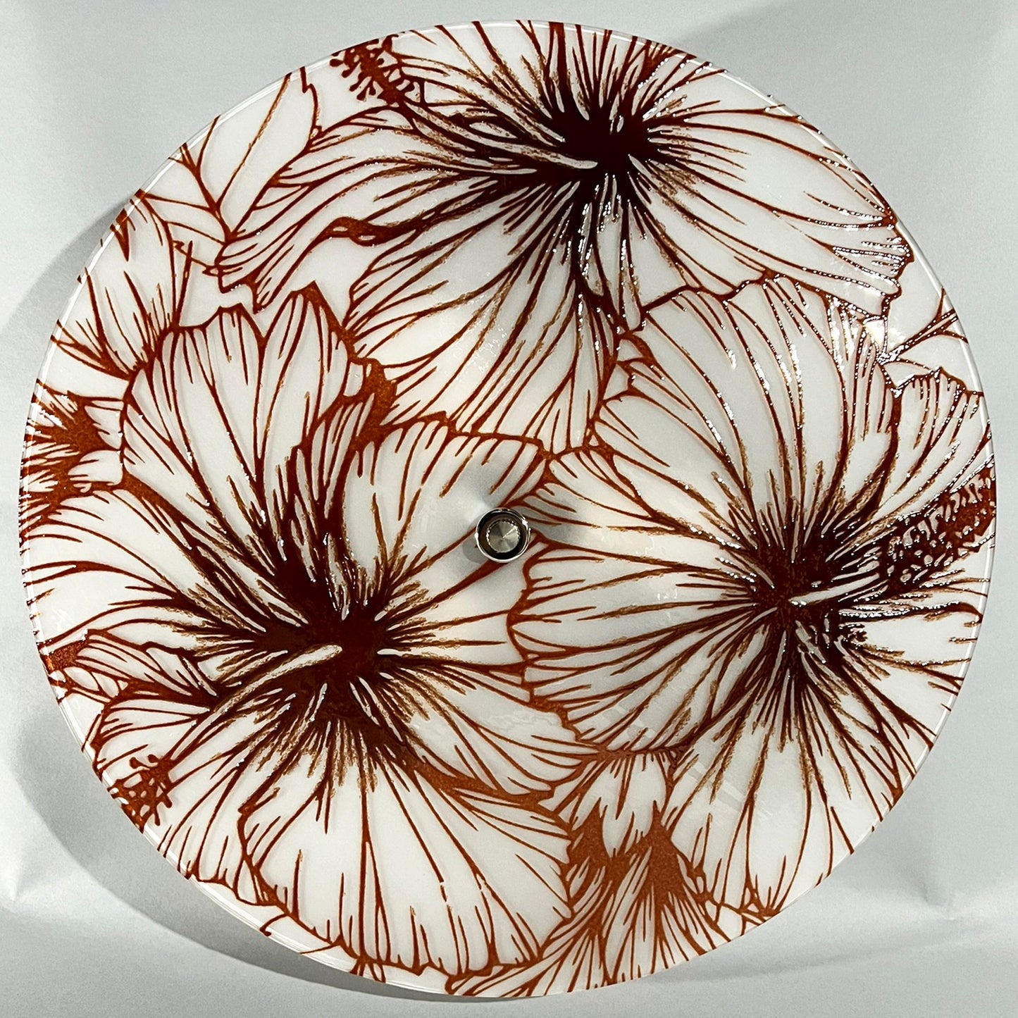The Hibiscus Ceiling Light, in Crimson