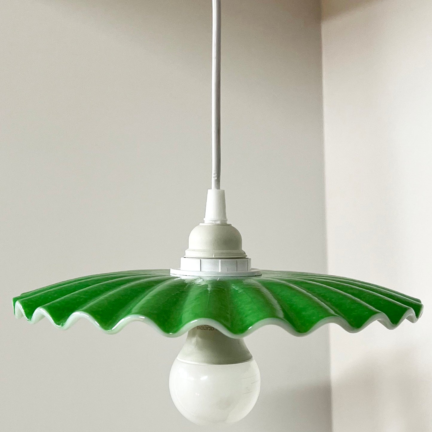 Candy Dish Pendant Light in Jade Green