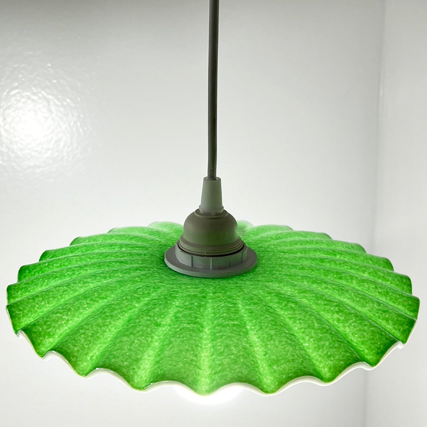 Candy Dish Pendant Light in Jade Green