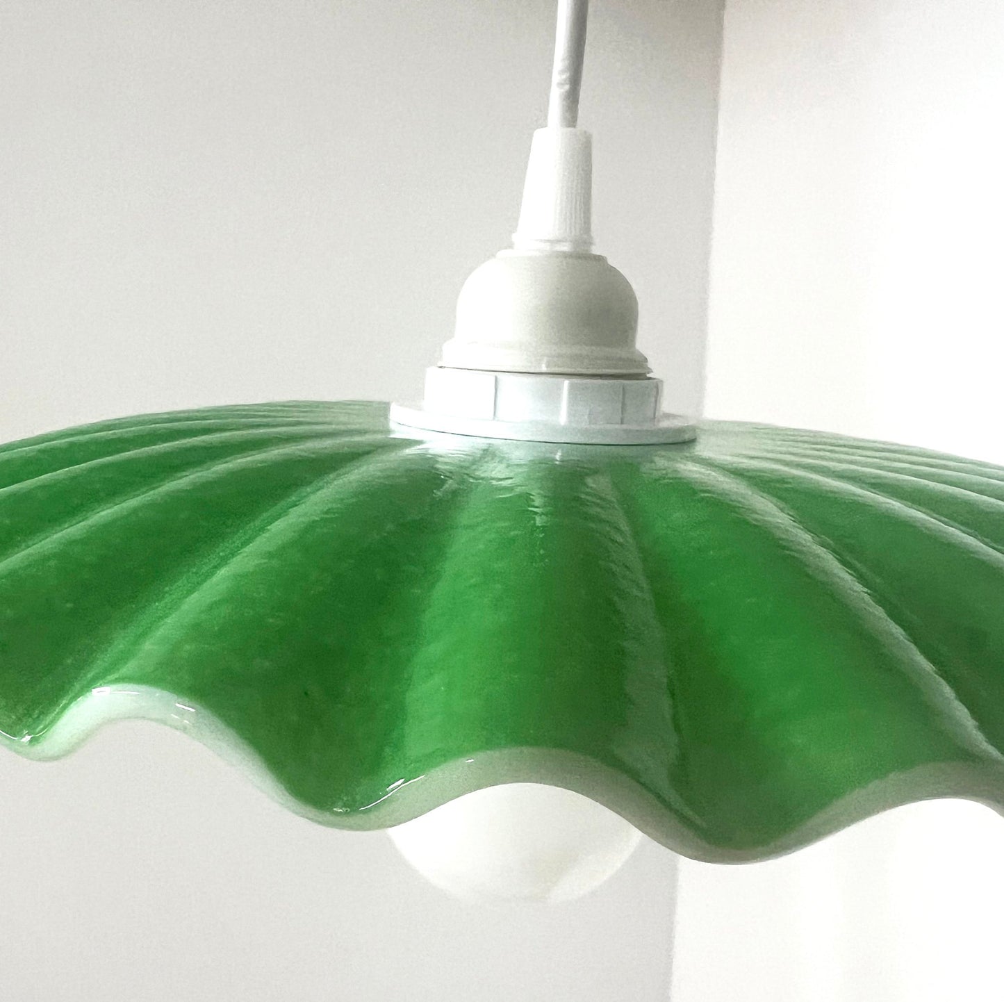 Candy Dish Pendant Light in Jade Green