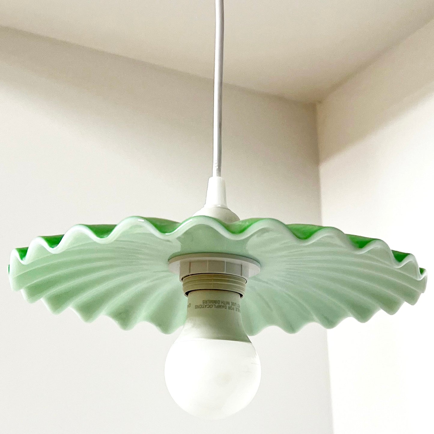 Candy Dish Pendant Light in Jade Green