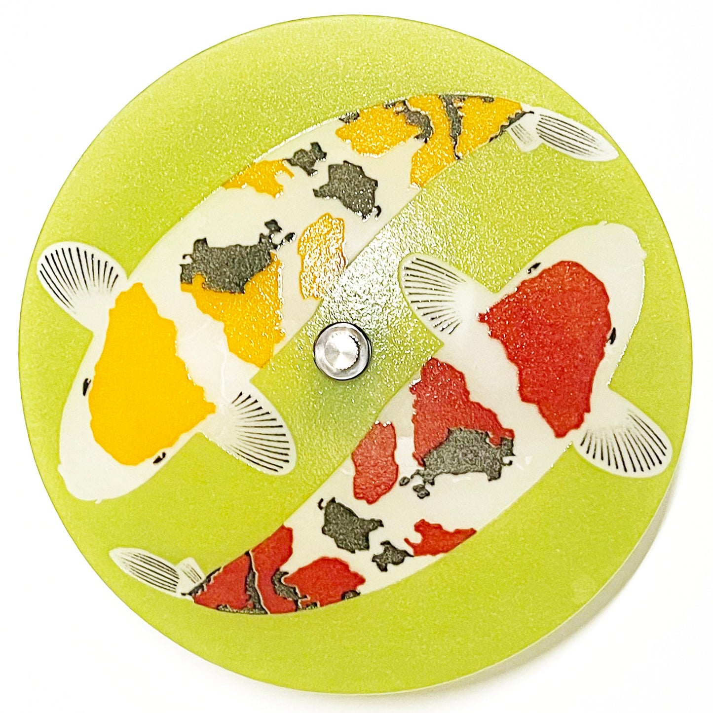 The Koi Ceiling Light, Green Background