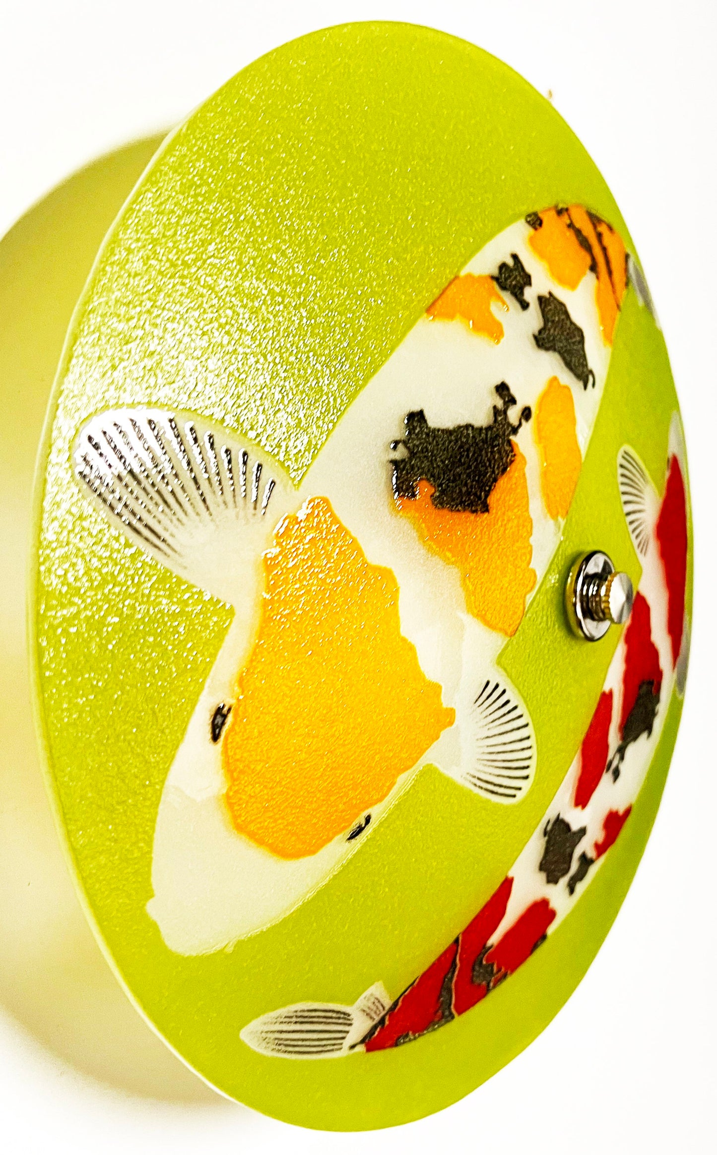 The Koi Ceiling Light, Green Background