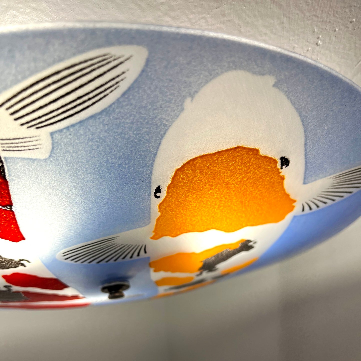 The Koi Ceiling Light, Blue Background