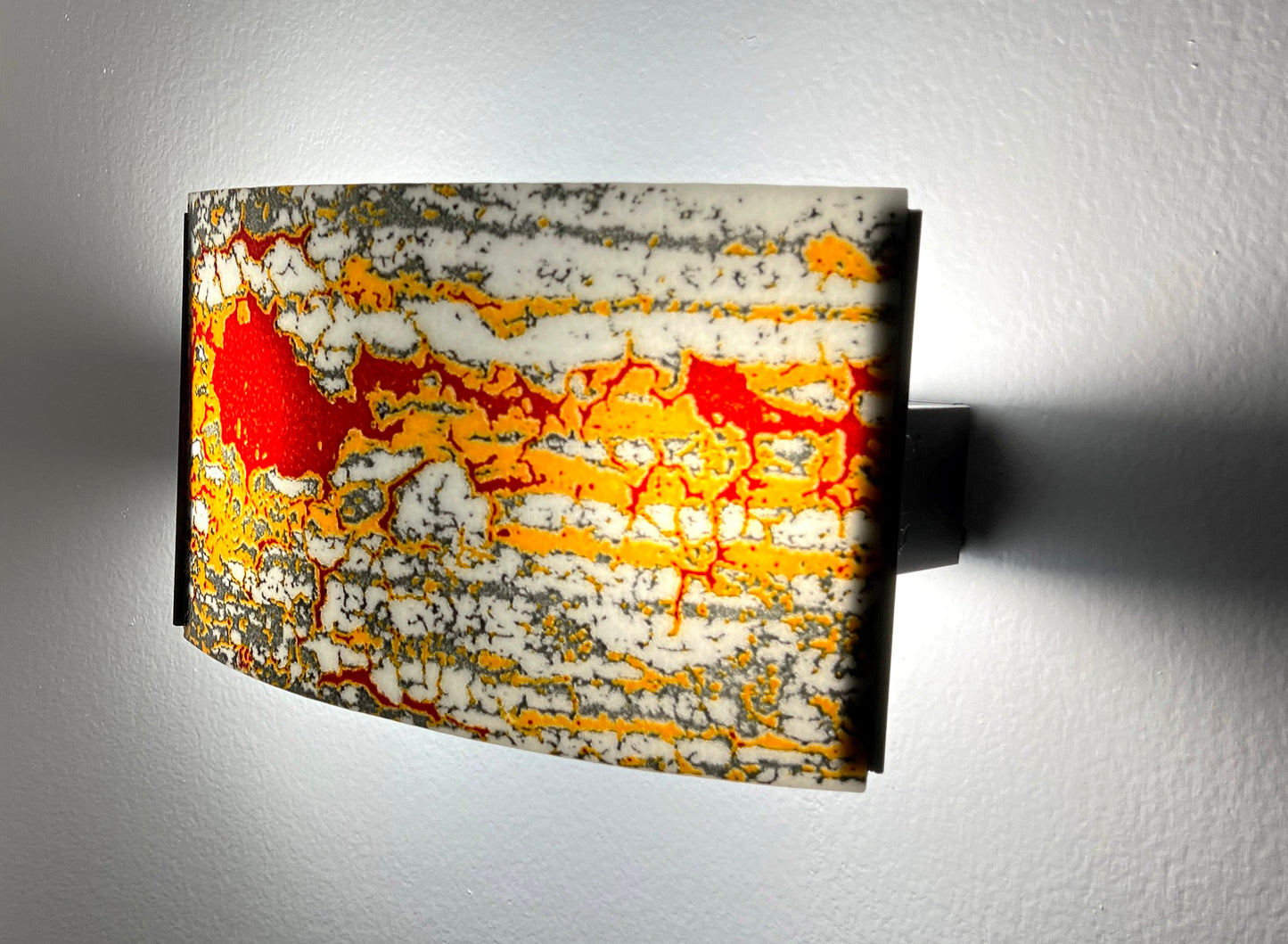 The N2A Wall Sconce Handmade Art Glass Fused Glass