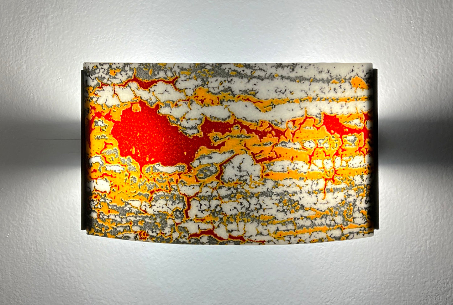 The N2A Wall Sconce Handmade Art Glass Fused Glass