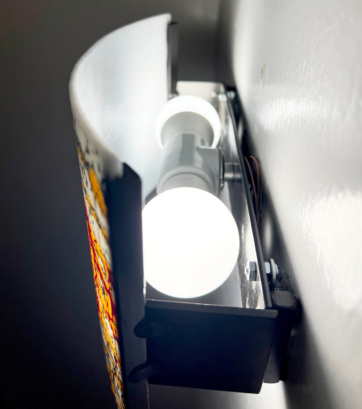 The N2A Wall Sconce Handmade Art Glass Fused Glass