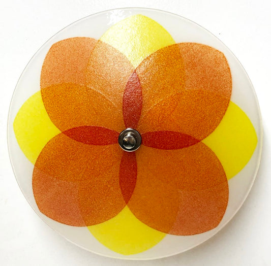 The Lotus Ceiling Light, Red and Yellow