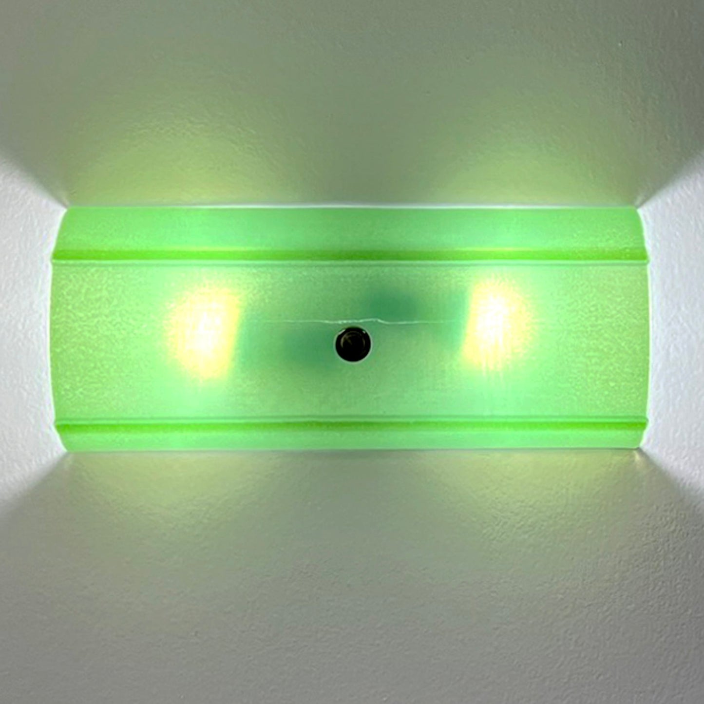 Half Round Glass Wall Sconce, Jade Green